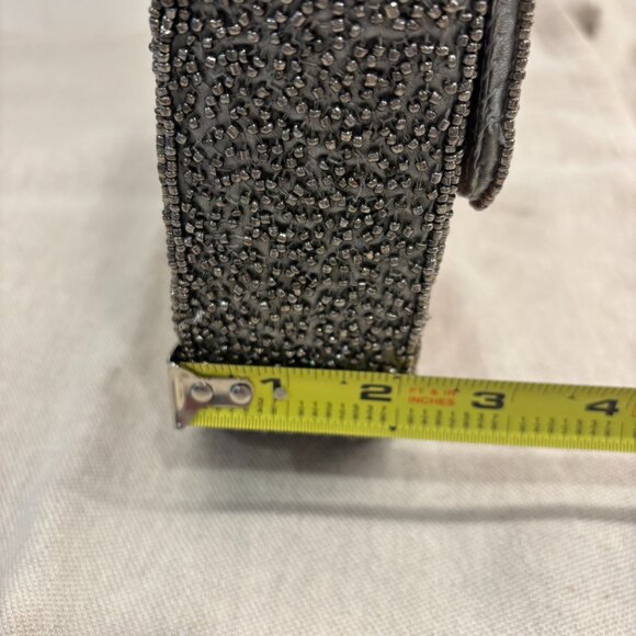 Viral London Beaded Shoulder Bag - Silver & Multicolor - Made in India - Picture 10 of 11